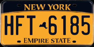 NY license plate HFT6185