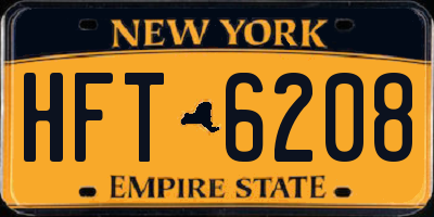 NY license plate HFT6208