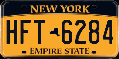 NY license plate HFT6284