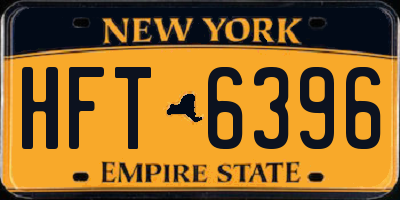NY license plate HFT6396