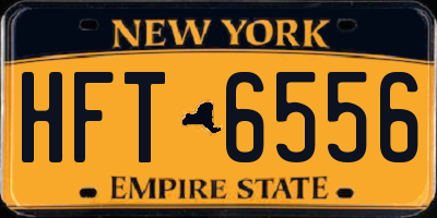 NY license plate HFT6556