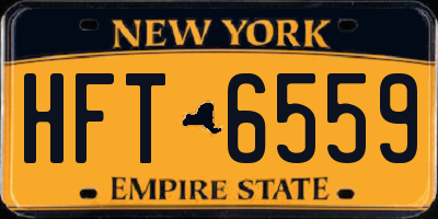 NY license plate HFT6559