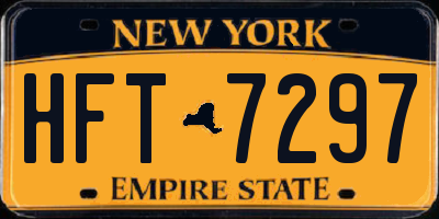 NY license plate HFT7297