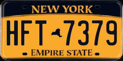 NY license plate HFT7379