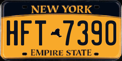 NY license plate HFT7390