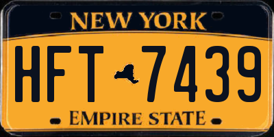 NY license plate HFT7439