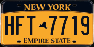NY license plate HFT7719