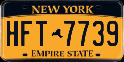 NY license plate HFT7739
