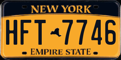 NY license plate HFT7746