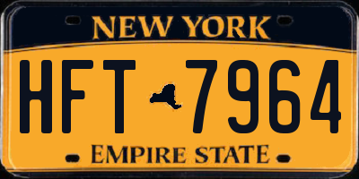 NY license plate HFT7964