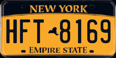 NY license plate HFT8169