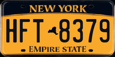 NY license plate HFT8379