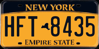 NY license plate HFT8435