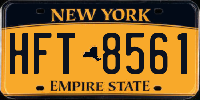 NY license plate HFT8561