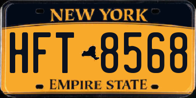 NY license plate HFT8568