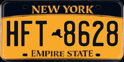 NY license plate HFT8628