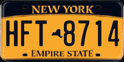 NY license plate HFT8714