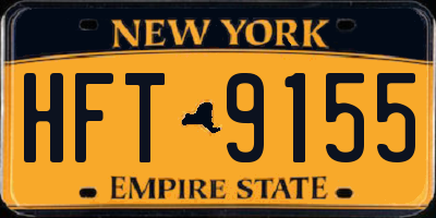 NY license plate HFT9155