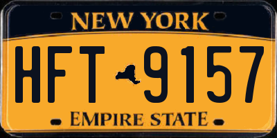 NY license plate HFT9157