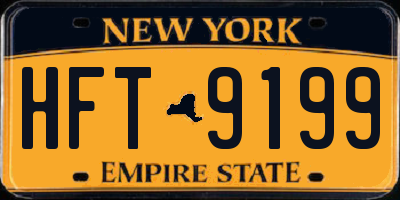 NY license plate HFT9199