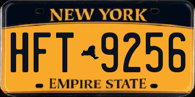 NY license plate HFT9256