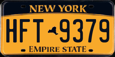 NY license plate HFT9379