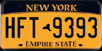 NY license plate HFT9393