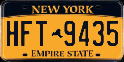 NY license plate HFT9435