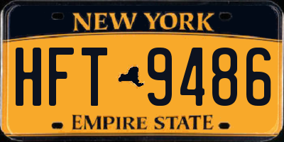 NY license plate HFT9486