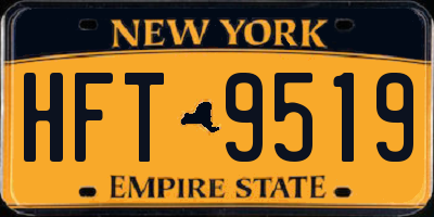 NY license plate HFT9519