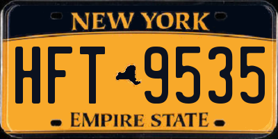 NY license plate HFT9535