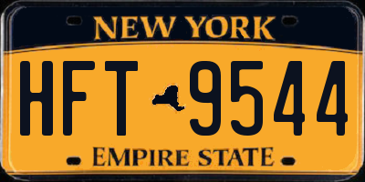 NY license plate HFT9544