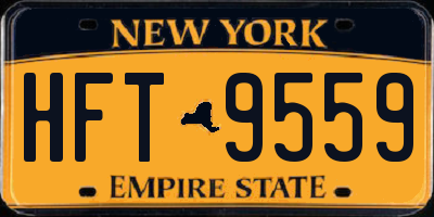 NY license plate HFT9559