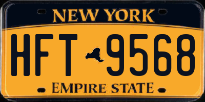NY license plate HFT9568