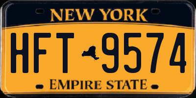 NY license plate HFT9574