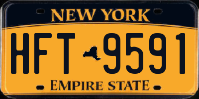 NY license plate HFT9591