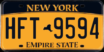 NY license plate HFT9594