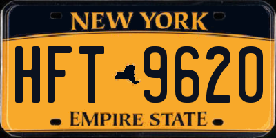 NY license plate HFT9620