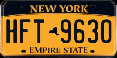 NY license plate HFT9630