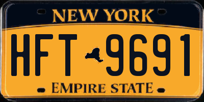 NY license plate HFT9691