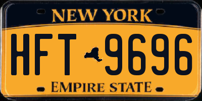 NY license plate HFT9696