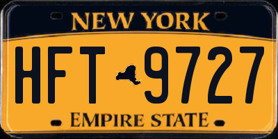 NY license plate HFT9727