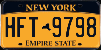 NY license plate HFT9798