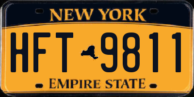 NY license plate HFT9811