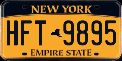 NY license plate HFT9895