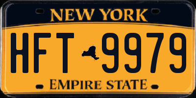 NY license plate HFT9979