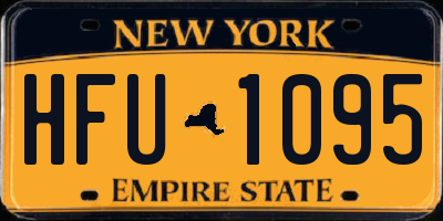NY license plate HFU1095