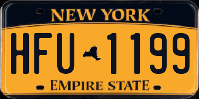 NY license plate HFU1199