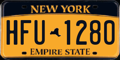 NY license plate HFU1280