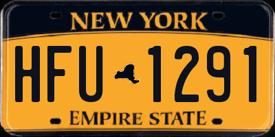 NY license plate HFU1291